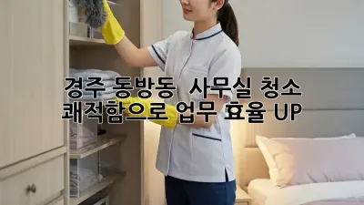 경주 동방동 🌟 사무실 청소, 쾌적함으로 업무 효율 UP! 🚀
