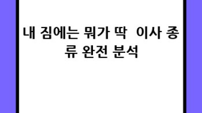 포항 원룸 이사 꿀팁🍯: 중앙동 & 남빈동 용달이사 완전 비교! 🚚